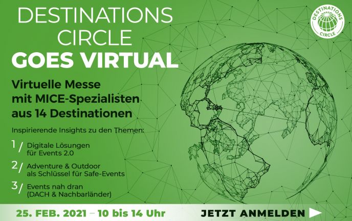 Einladung Veranstaltung "Destinations Circe goes virtual" Einladung Veranstaltung "Destinations Circe goes virtual"