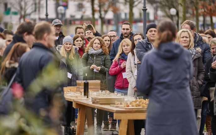 Begrüßung der Teilnehmer beim Vorarlberger Convention Forum 2018, Hafen Bregenz Begrüßung der Teilnehmer beim Vorarlberger Convention Forum 2018, Hafen Bregenz