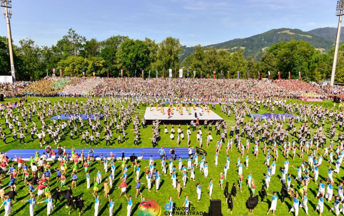 Eröffnungsfeier Weltgymnaestrada 2019, Birkenwiese Dornbirn Eröffnungsfeier Weltgymnaestrada 2019, Birkenwiese Dornbirn