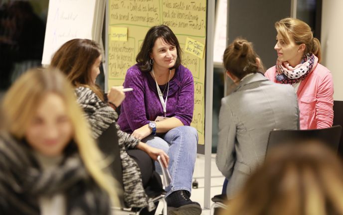 Austauschformat beim micelab:experts im Festspielhaus Bregenz