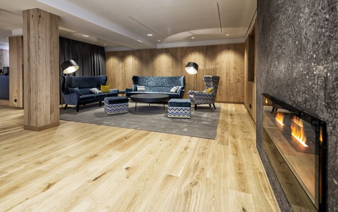 Lobby Sporthotel Silvretta Montafon