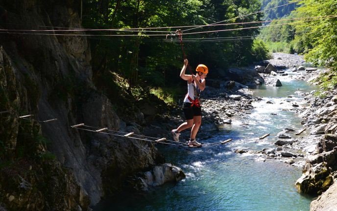 Teambuilding im Hochseilgarten