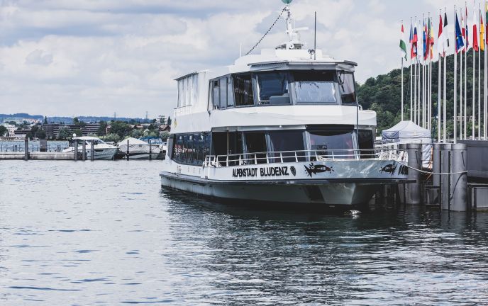 Eventschiff MS Alpenstadt Bludenz am Bodensee
