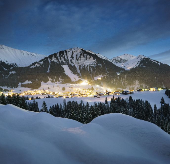Blick auf Riezlern im Kleinwalsertal Blick auf Riezlern im Kleinwalsertal