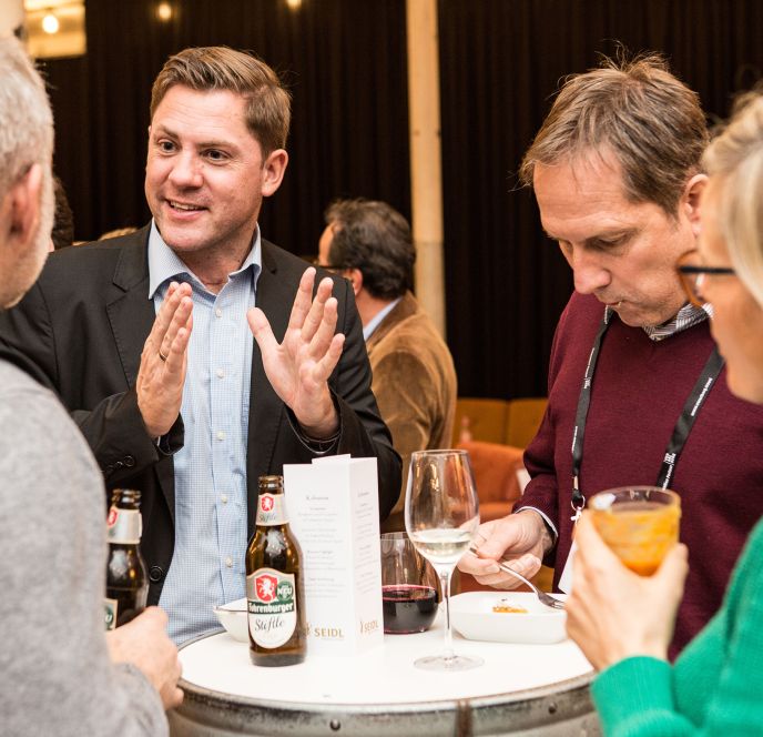 Ausklang, Netzwerken beim Vorarlberger Convention Forum 2019 Ausklang, Netzwerken beim Vorarlberger Convention Forum 2019