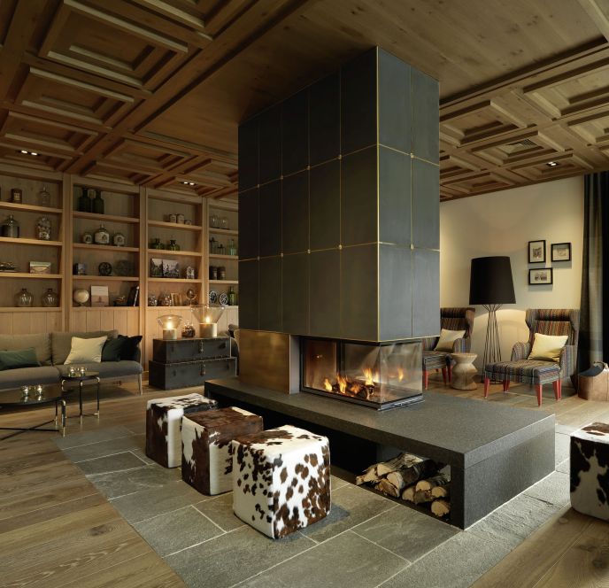 Kaminlounge Seminarhotel Löwen Montafon