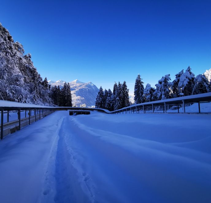 Bobfahren im Eiskanal Bludenz Bobfahren im Eiskanal Bludenz