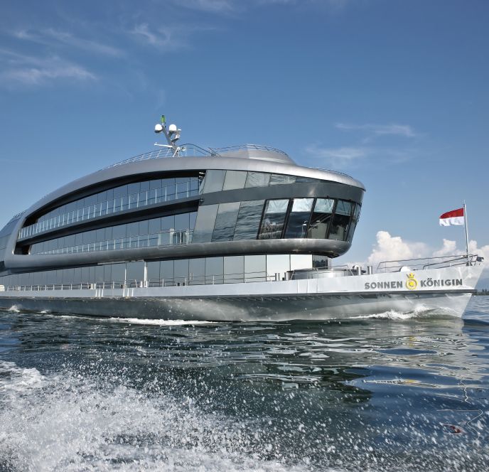 Eventschiff MS Sonnenkönigin am Bodensee Eventschiff MS Sonnenkönigin am Bodensee