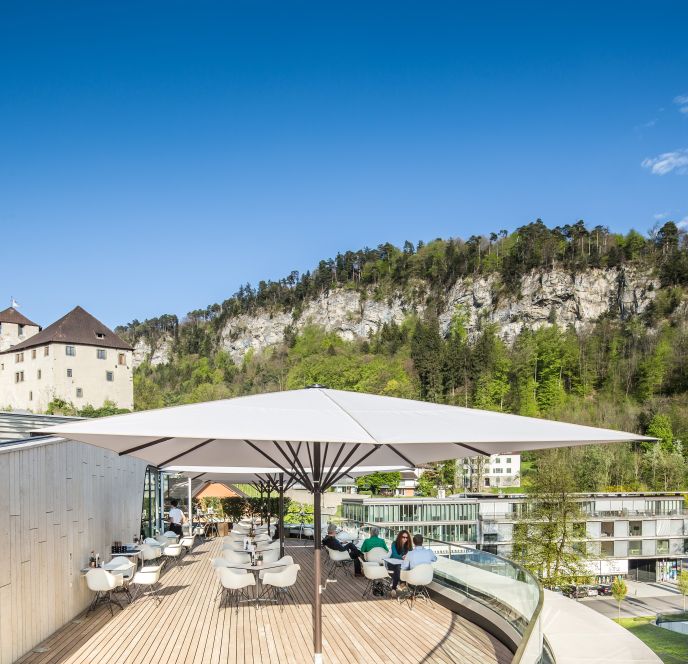 Dachterrasse Montforthaus Feldkirch Dachterrasse Montforthaus Feldkirch