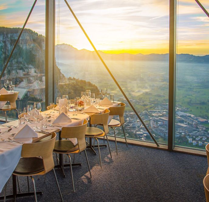 Panorama, Das Restaurant am Karren, Bergstation Karren