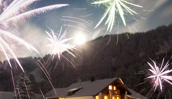 Aussenansicht Millrütte Resort zu Silvester, Götzis