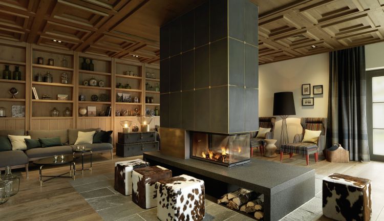 Kaminlounge Seminarhotel Löwen Montafon