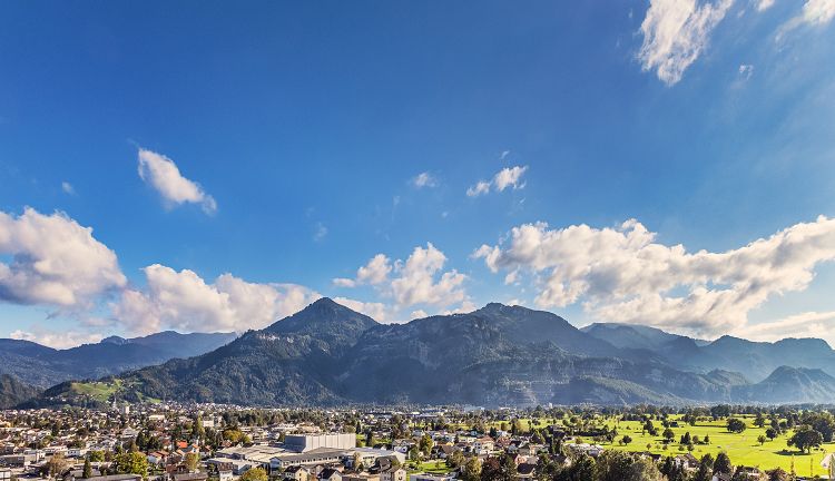 Aussicht vom Hotel Four Points by Sheraton Panoramahaus Dornbirn Aussicht vom Hotel Four Points by Sheraton Panoramahaus Dornbirn