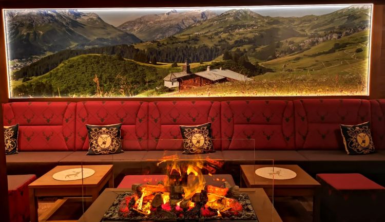 Barbereich im Hotel Jagdhaus Monzabon, Lech Barbereich im Hotel Jagdhaus Monzabon, Lech