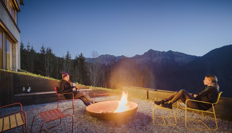 Feuerstelle, Seminarhaus Bergfrieden in Laterns