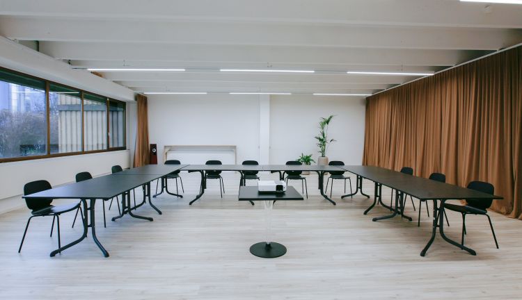 U-Bestuhlung Seminarraum Zuschneiderei, Allsport Campus