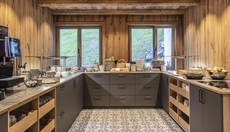 Frühstücksbuffet im Berghaus Schröcken