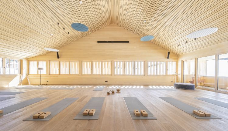 Yoga Raum in der Fuchsegg Eco Lodge
