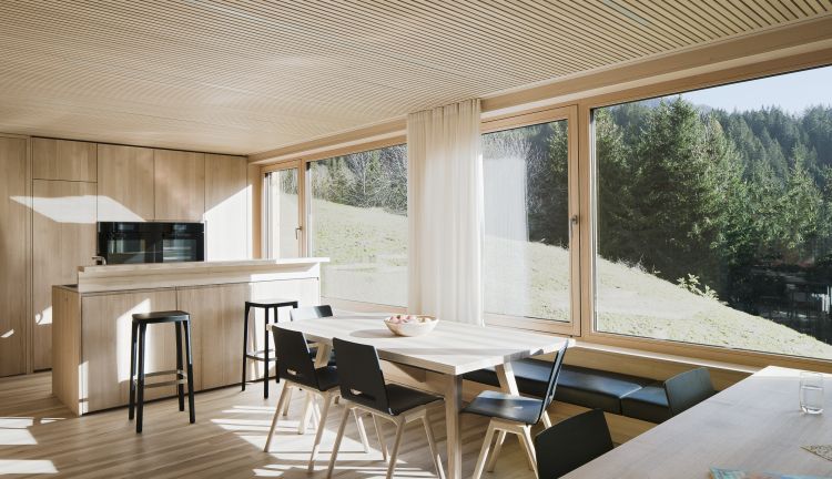 Küche, Seminarhaus Bergfrieden in Laterns