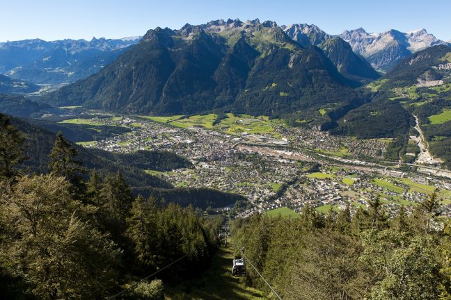 Blick auf Bludenz vom Muttersberg Blick auf Bludenz vom Muttersberg